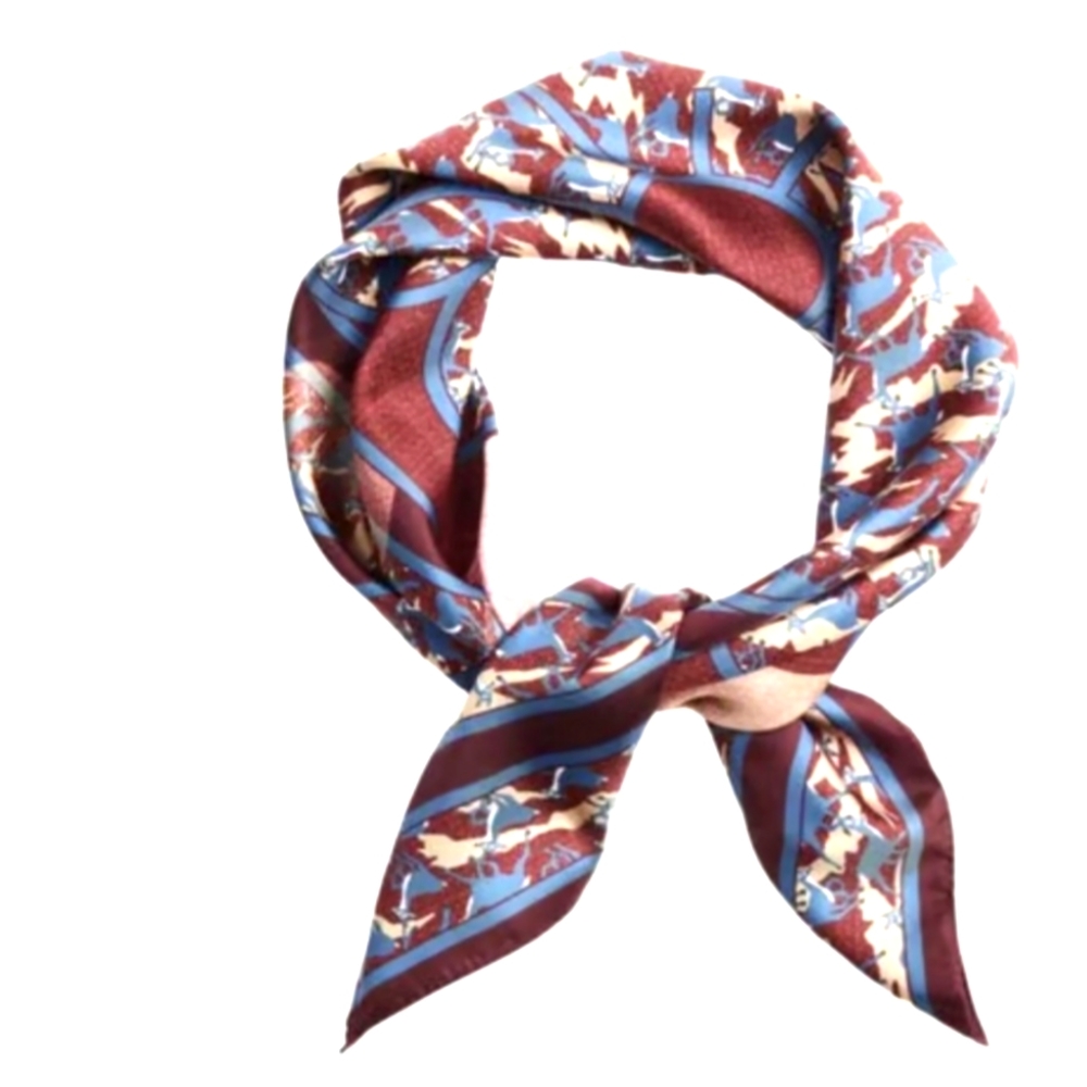 Brook Brothers deer print square scarf big size $100